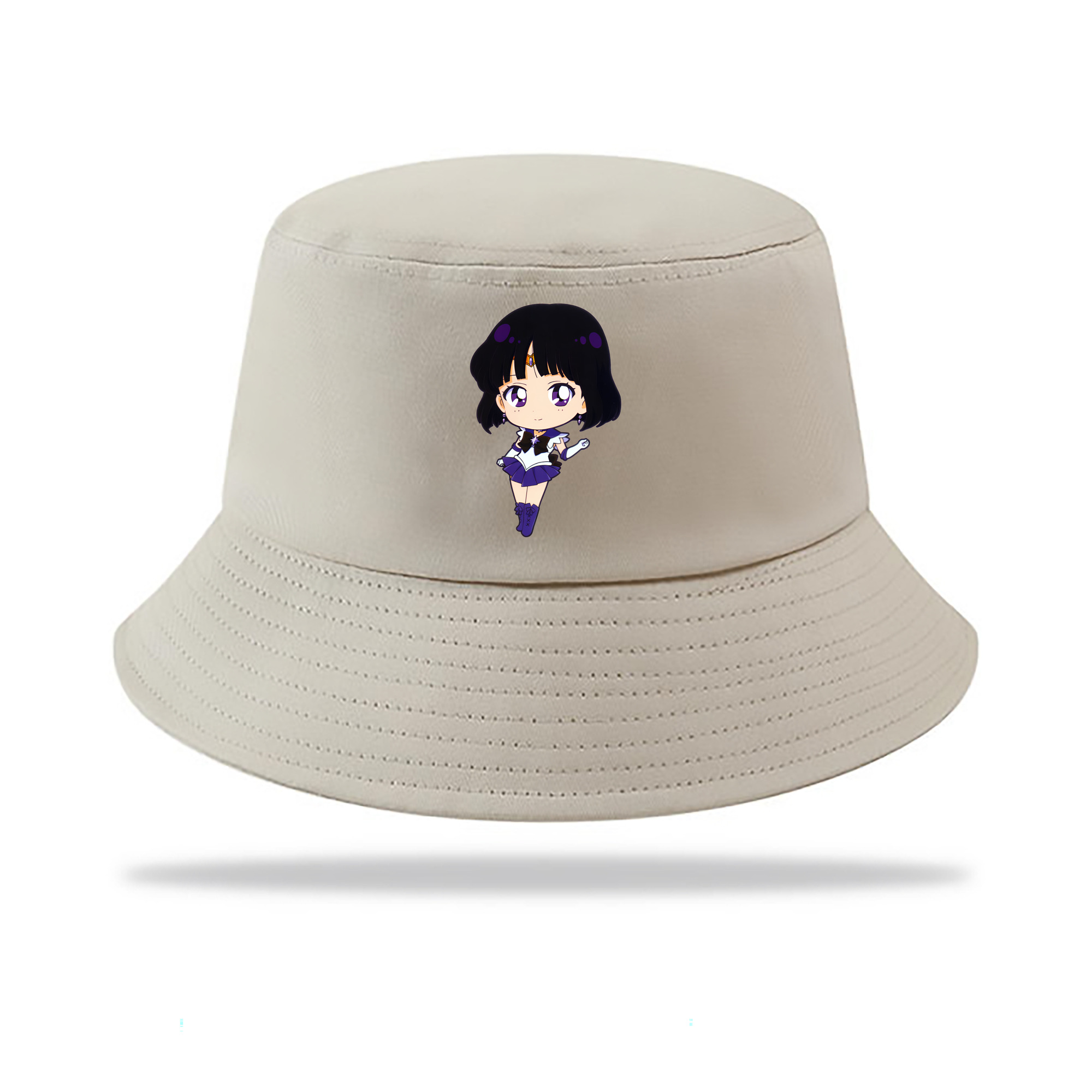 （画像用） 美少女戦士セーラームーン 土萠ほたる Sailor Moon Tomoe Hotaru （セーラーサターン；Sailor Saturn） アウトドア日除けバケットハット